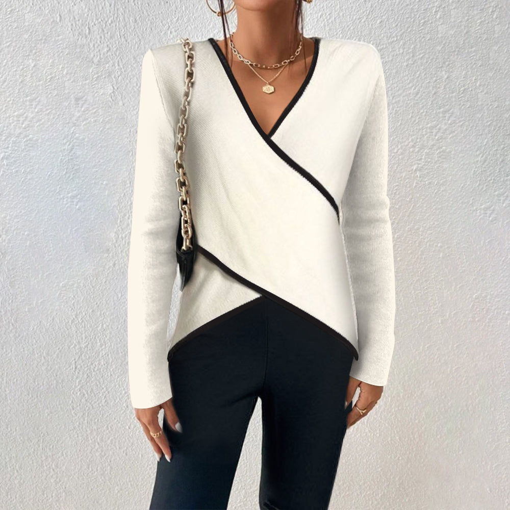 R&B | Eleganter V-Ausschnitt Pullover