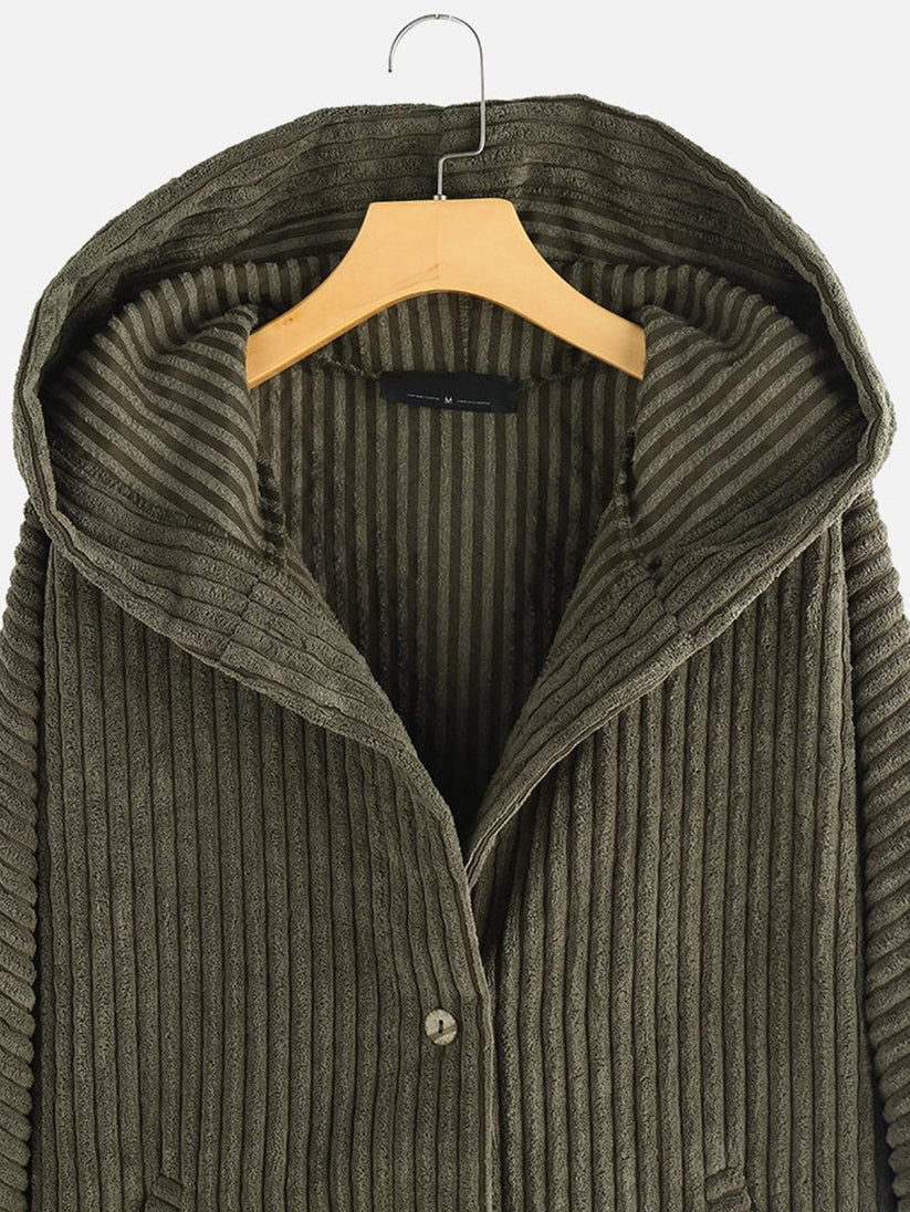R&B | gerippt Jack - stilvolles Damen Oversized High-Low-Jacke