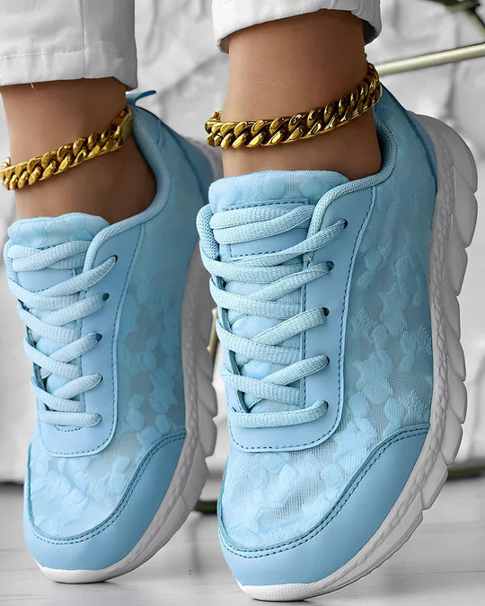 LässigeAtmungsaktive Sneaker Mit Blumenmuster Damen R&B