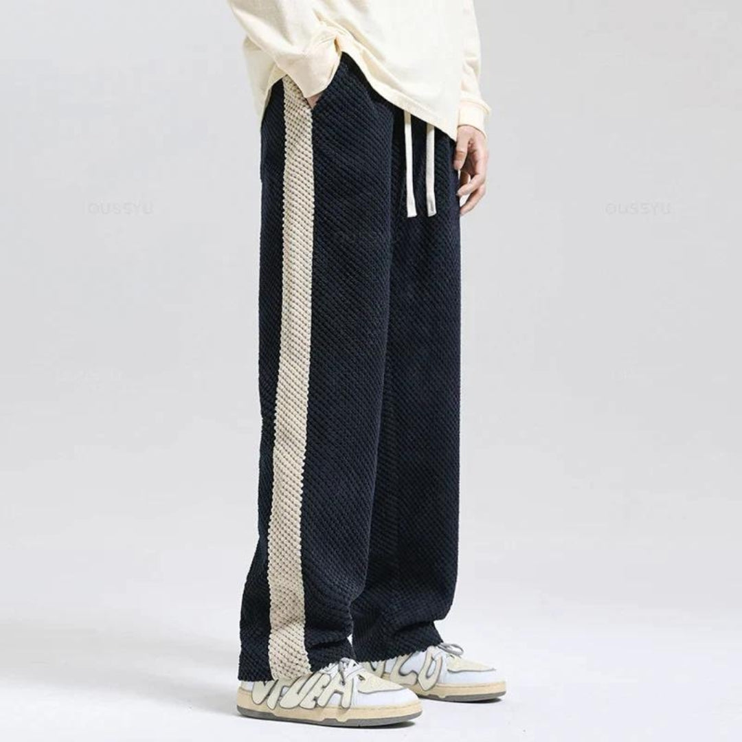 Cord-Jogginghose mit Waffelmuster