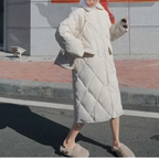 R&B | Stylische Übergroße Steppjacke mit Pelzkragen und Knöpfen Ideal für Herbst/Winter