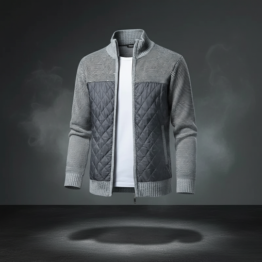 R&B | Gepolsterte gestrickte Herrenjacke