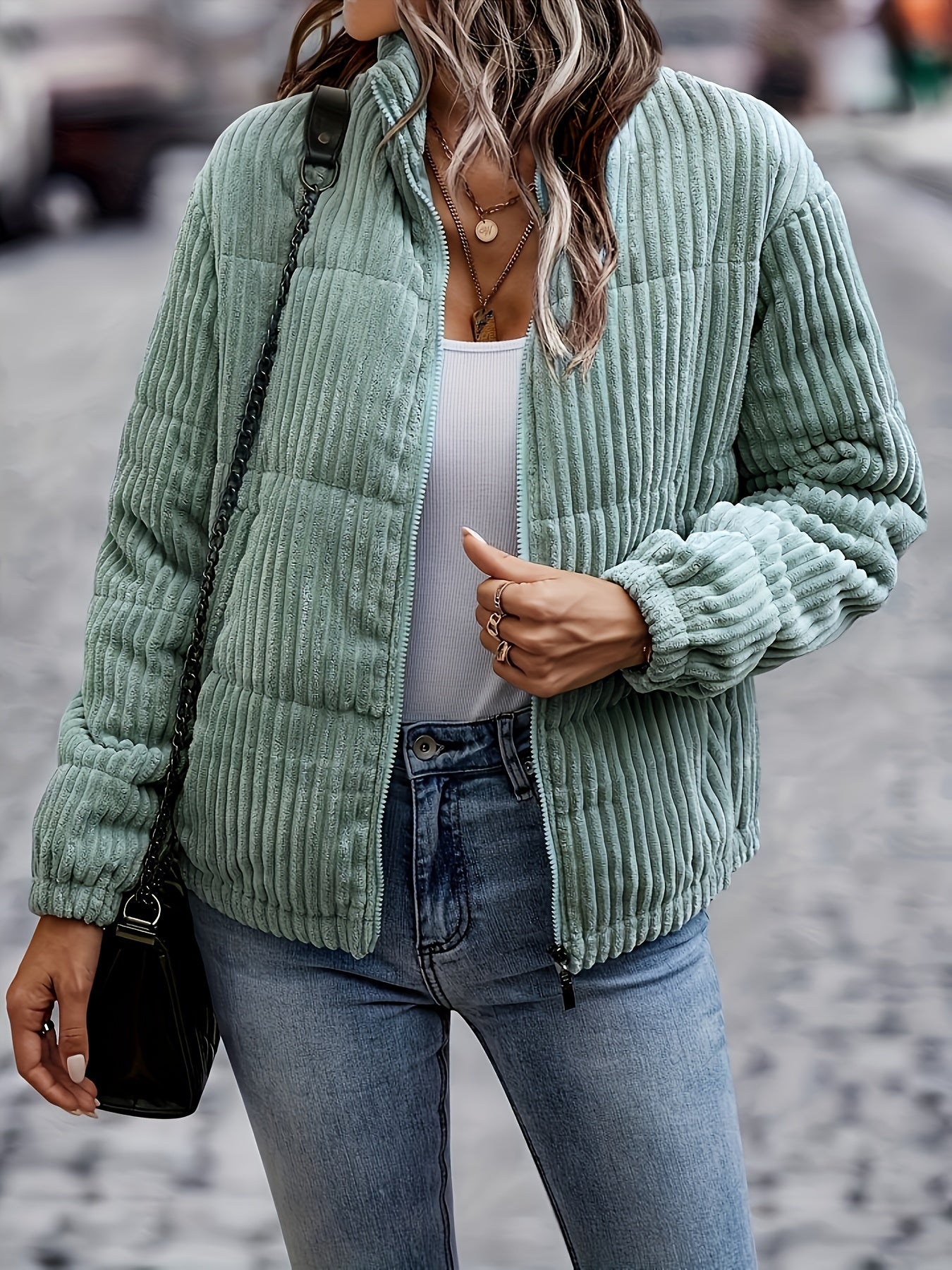 R&B | Fleece Zip-up Jacke Polyester Komfortabel und Stilvoll