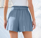 R&B | Shorts mit Rüschenrand und Schleife