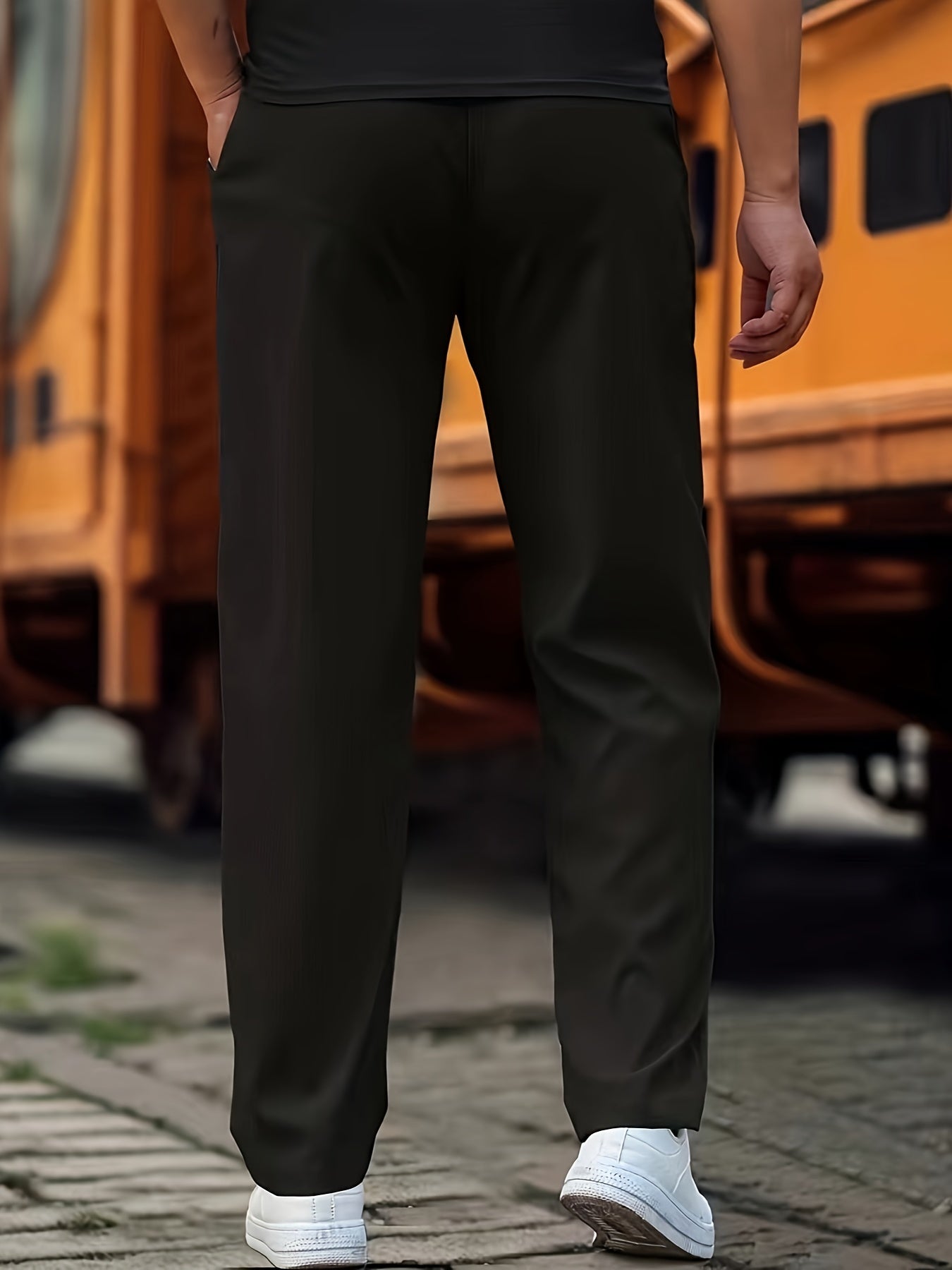 R&B | Stilvolle Kordelzug Athletische Hosen mit Taschen für Herren