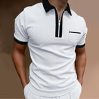 R&B | Schmal geschnittenes Taschen-Poloshirt