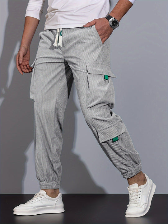 R&B Schwarze Cargo-Hose für Herren