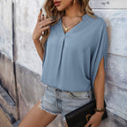 R&B | Drop F maus Ärmel solide Farbe Shirt Frauen