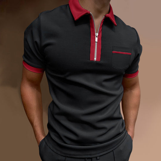 R&B | Schmal geschnittenes Taschen-Poloshirt
