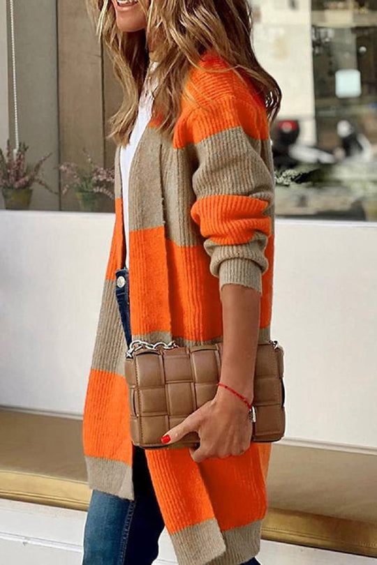 R&B | Farbblock Strickjacke