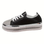 bequeme orthopädische Sneakers mit Pailletten R&B R&B