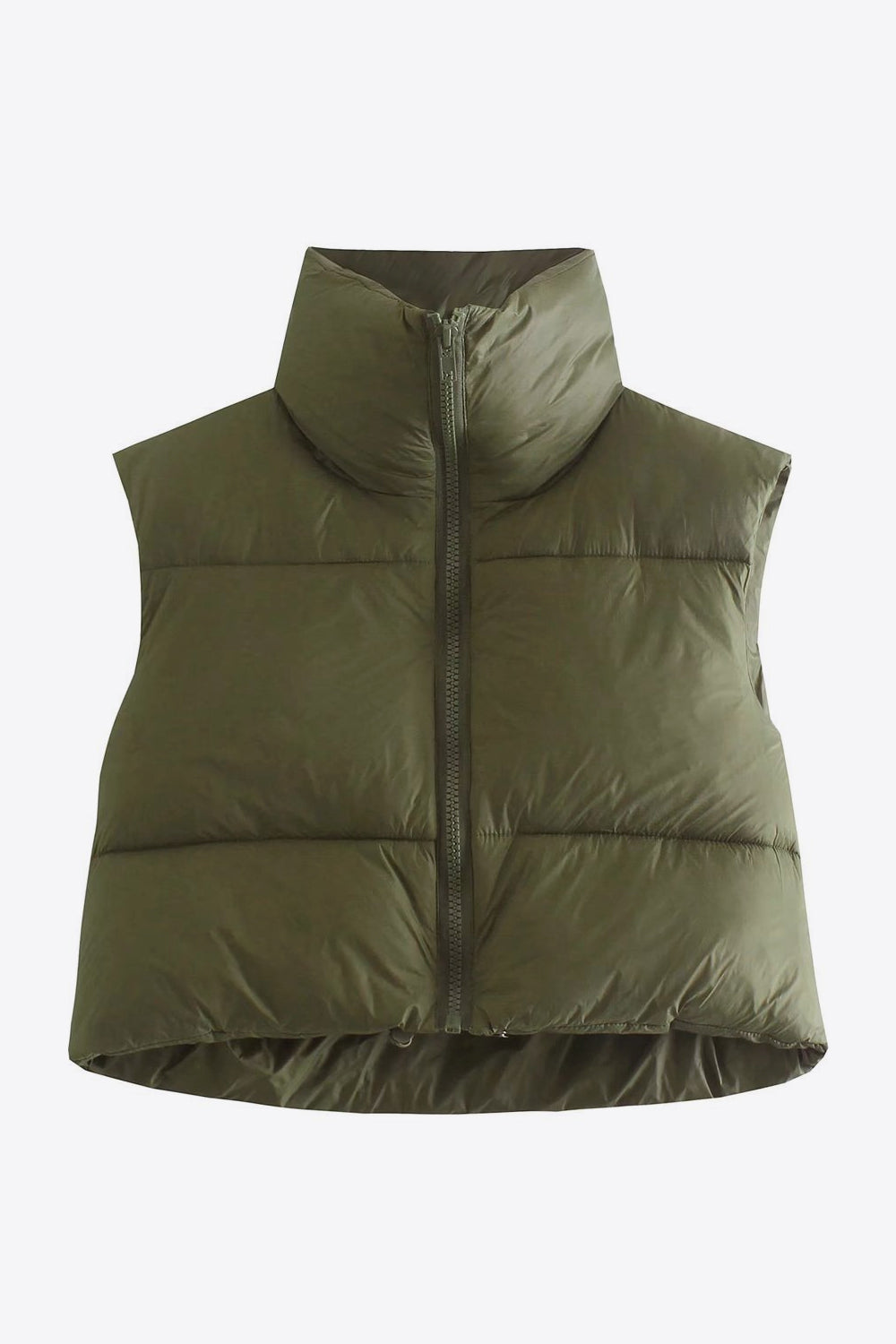 R&B | Zip-Up Drawstring Puffer Weste