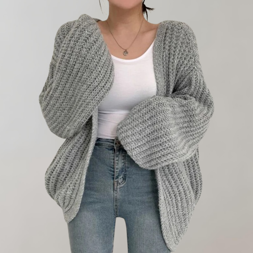 R&B | Grobgestrickte Strickjacke für Damen