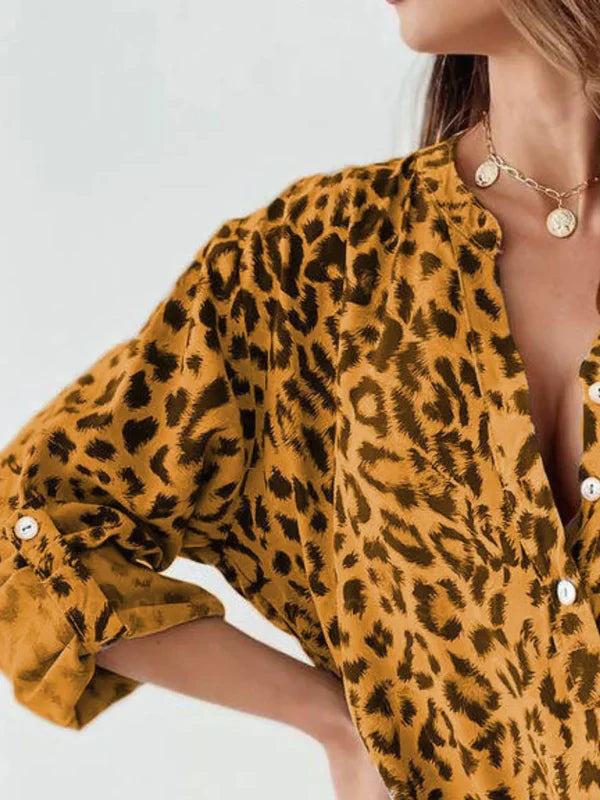 R&B | Trendige Bluse Im Leo-Muster