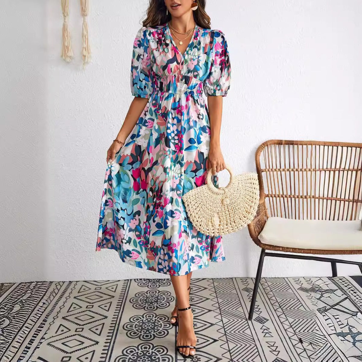R&B | Bedrucktes Damenkleid