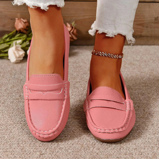 R&B | Gommino Flat Crossed Soft Sole Women