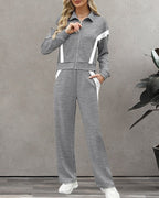 R&B | Satz mit Sporty Lässig Stil Merkmalen Von Jacke und Hosen