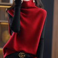 R&B | Ärmellos für Damen Rundhals, Lockerer Schnitt, Strick, Herbst Winter