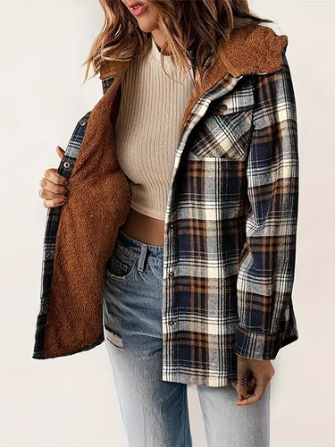 R&B | Jacke mit Reißverschluss und Karomuster