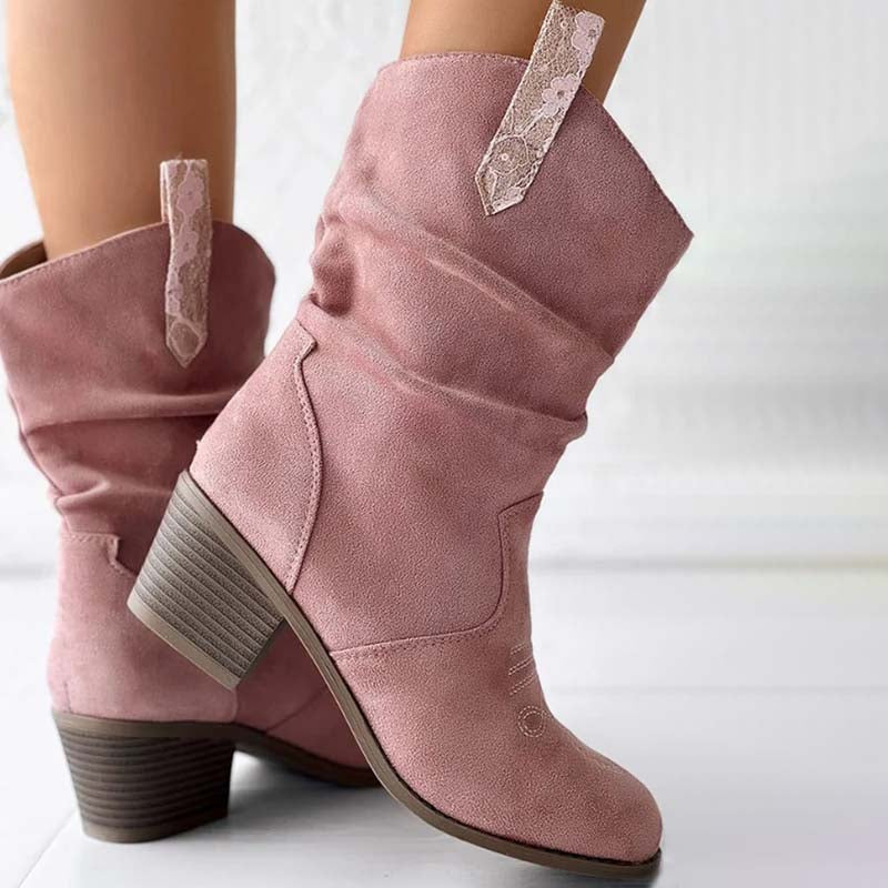 Vintage Dicke Absatzstiefel R&B