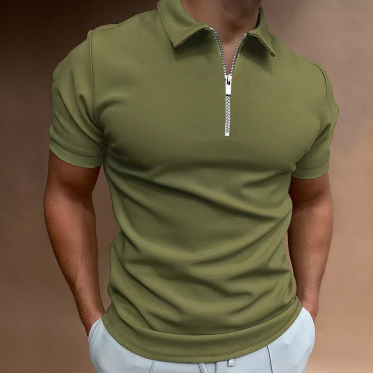 R&B | Kurzärmeliges Poloshirt mit Revers