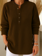 R&B | Bequemer Pullover mit Schickem Knopfdetail