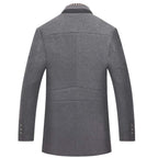 R&B | Herren Slim Fit Woll Wintermantel