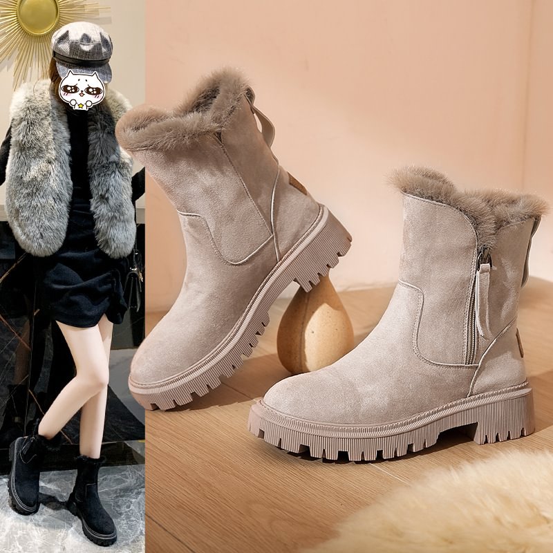 Damen-Winterstiefel aus Wolle R&B R&B