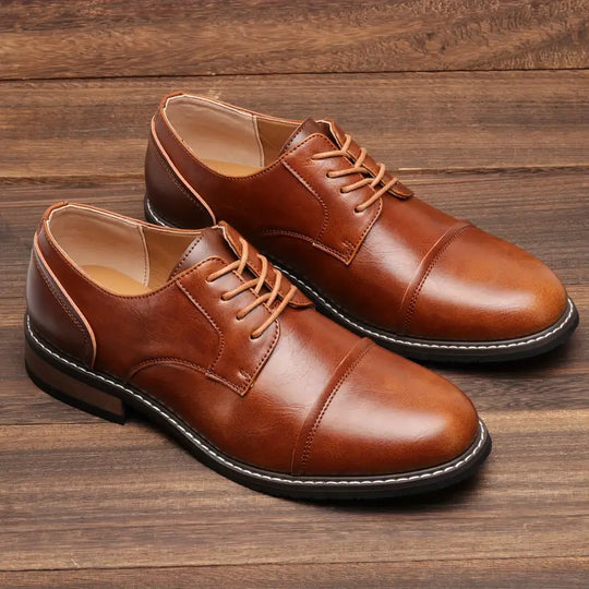 solide vintage-derby-schuhe für herren R&B