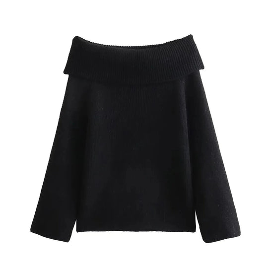 R&B | Off-Shoulder Damen Strickpullover