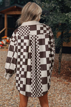 R&B | Skakternet Hemdjacke Baumwollmischung Modern und Stilvoll
