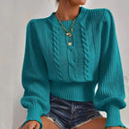 R&B | Bequemer Strickpullover mit Stilvollem Kettendetail
