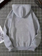 R&B | Kapuzenpullover mit Weihnachtsdruck Baumwolle Weihnachtsmann Design