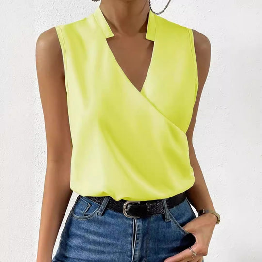 R&B | Bedrucktes Shirt mit V-Ausschnitt
