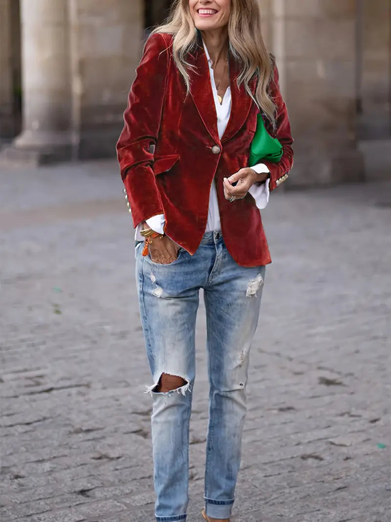 R&B | Elegante Samtjacke