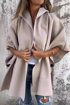 R&B | Übergroßer Losvallender Cape Mantel Damen