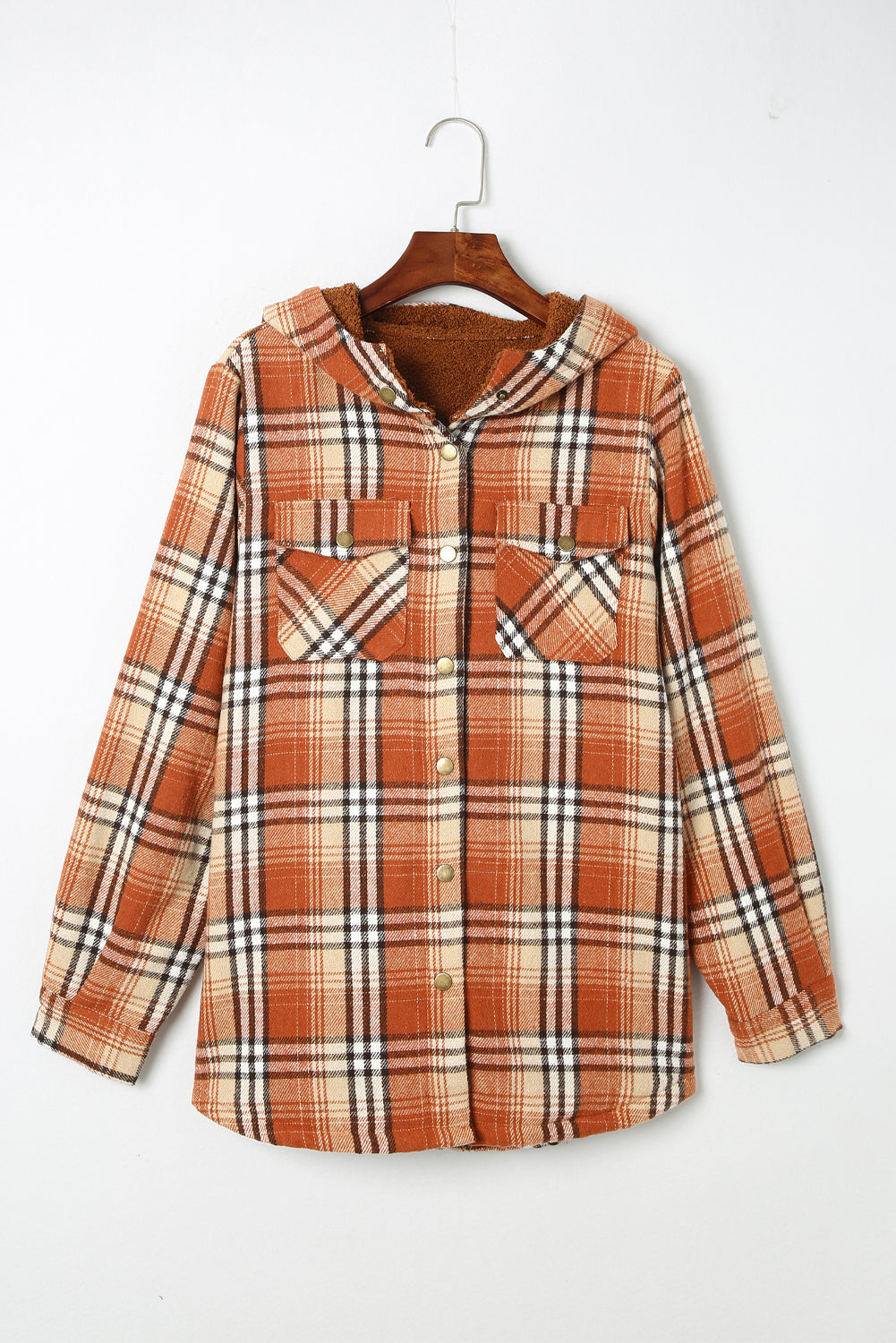 R&B | Gepunktete Jacke mit Kapuze Weiches Plüschfutter Perfekt für Kalte Tage