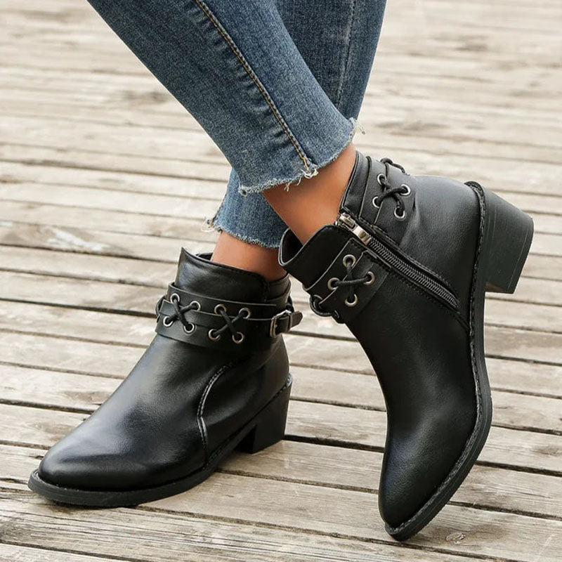Vintage Spitzenschuh Stiefel R&B