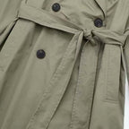 R&B | Eleganter doppelt gefütterter Damen-Trenchcoat mit Gürtel