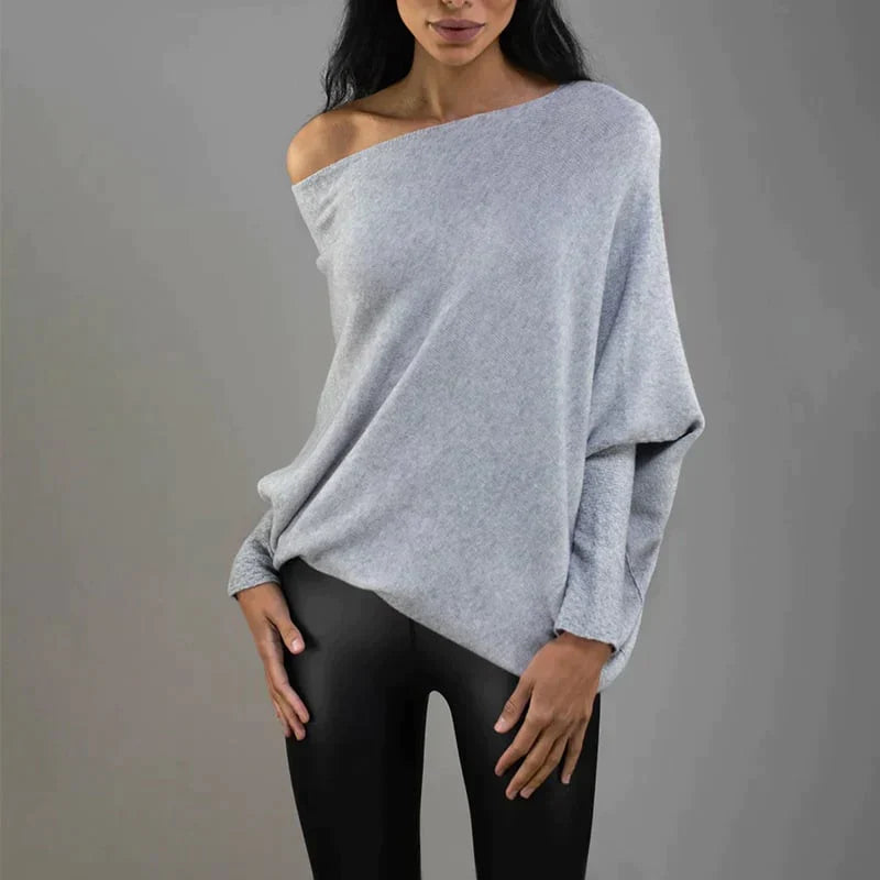 R&B | Asymmetrisch drapierter Pullover