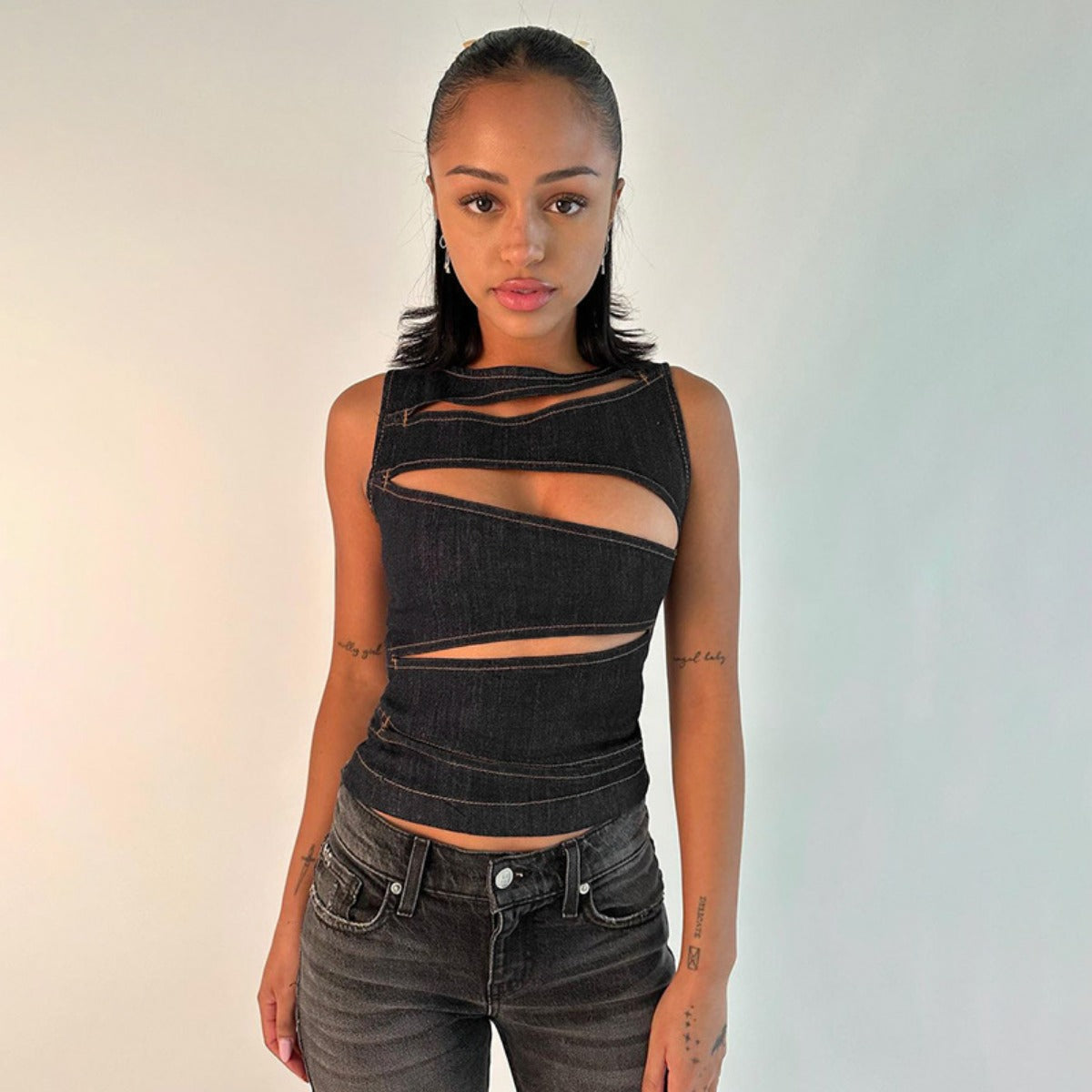 R&B | Top aus Jeansweste