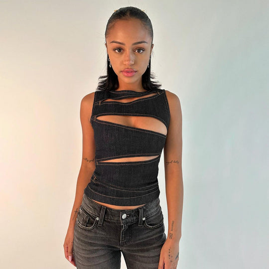 R&B | Top aus Jeansweste