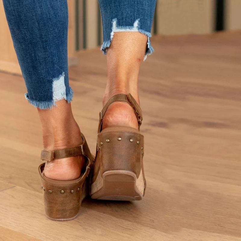 R&B Sandalen Mit Keilabsatz