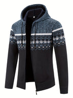 R&B | Gemusterter Hoodie Baumwolle und Polyester Warm und Stilvoll