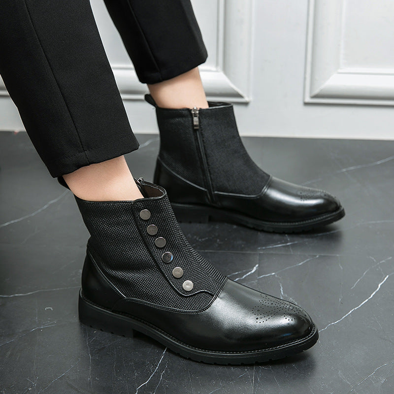 Elegante Herrenstiefel aus hochwertigem Leder R&B