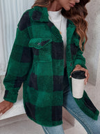 R&B | Karierte Jacke mit Weicher Struktur