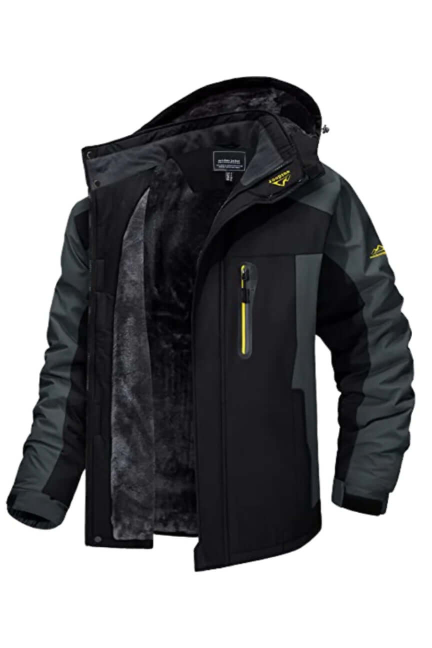 R&B | Herren wasserdichte fleecegefütterte Winterjacke