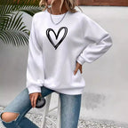 R&B | Print Rundhals-Langarmsweatshirt