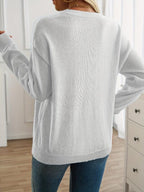 R&B | Strickpullover mit Nähdetail Lockere Passform Weich und Modern