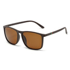 R&B | UV-Schutz quadratische polarisierte Sonnenbrille mit großem Rahmen